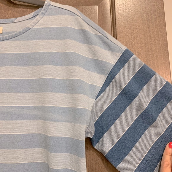 MADEWELL Indigo Stripe Block tee medium - Picture 8 of 11